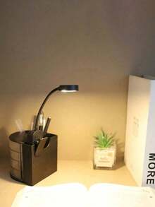 1pc Battery Powered Reading Light, Suitable For Night Reading, Adjustable Clip-On Reading Light, 3 Color Temperatures, Stepless Dimming, Mini Portable, Suitable For Bedroom Reading, Living Room Reading, Reading Light, Book, Bookmark, LED Light, Light, Light, Book Accessories, Mini Lightweight Clip-On Reading Light, Clip-On Book Light, Clip-On Reading Light, Mini Desk Lamp, Reading Book Light, Battery Not Included - Clip-on Book Lamp - View 10