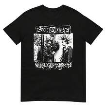 CONFUSE - NUCLEAR ADDICTS - PUNK T-Shirt Japanese Punk Hardcore 80's Disorder - 黑色 - 查看 1