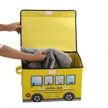 Caja de almacenamiento de coche de dibujos animados japoneses, organizador de ropa plegable para dormitorio, a prueba de agua y humedad, caja de almacenamiento de juguetes y aperitivos, caja de almacenamiento de bloques de construcción - Multicolor - Ver 8