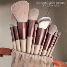 15-Piece Professional Makeup Brush Set Features Soft Nylon Bristles. Ideal For Eye Makeup, Foundation, Blush, Loose Powder And Highlighter. These Multi-Functional Brushes Work Well For Contouring, Loose Powder And Pressed Powder Application. Suitable For Both Beginners And Professional Makeup Artists. Ultra-Soft Design Enables Precise Facial Makeup Blending. Gentle On Skin And Friendly To Sensitive Skin, It Is A Perfect Gift Choice For Women. - Coffee Brown - View 8