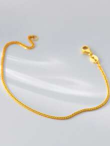 S925 Sterling Silver Chopin Chain Bracelet - Elegant And Minimalist, With An Independent Style. A Unique And Fashionable Accessory. - Bracelet - View 5