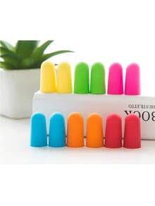 4 miếng nút tai tái sử dụng, phù hợp để ngủ, đi du lịch, ngủ trưa, học tập, màu ngẫu nhiên, không dây - Một kích thước - Xem 5