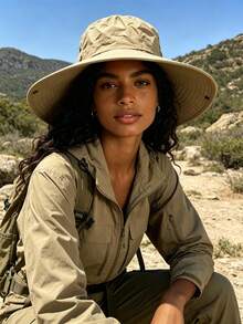 1pc Unisex Cowboy Hat, Versatile Bucket Hat, Foldable For Spring/Summer Outdoor Activities, Sun Protection, Hiking, Quick-Dry Sun Hat - Cowboy Hat - View 5