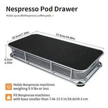 Luminpool 40 Pods Coffee Capsule Organizer Storage Stand Practical Coffee Drawers Capsules Holder For  Coffee Capsule Shelves - Dull - View 6
