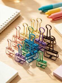Multi-Functional Metal Clip Calendar Long Tail Clip Ticket Clip Phoenix Tail Clip Invoice Clip File Folder Swallow Tail Clip Creative Desktop Organizer - A - View 4