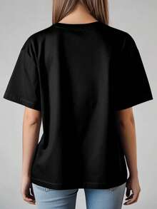 Women T-Shirts - Black - View 4