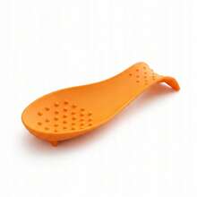 SOPORTE DE SILICONA PARA CUCHARA, CUCHARÓN, ESPÁTULA, COLOR NARANJA - Naranja - Ver 2