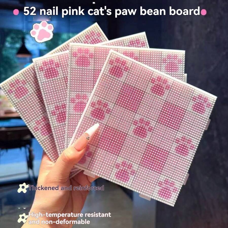 4入 2.6mm 熔珠插板 5.5吋大正方形透明板 加厚耐高溫 DIY 熨燙模板 貓爪與通用款 兒童手工、珠寶製作、像素藝術用品(僅含板,不含珠子) - 多色 - 查看 1