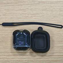 STSEarConect 透明真无线蓝牙耳机，入耳式降噪耳机，带麦克风，高保真立体声，游戏耳机，USB充电，适合通话和户外运动，附赠硅胶耳塞套 - 白色 - 查看 20