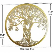 Escultura de Pared Metálica con Motivo de Mandala Radiante Iwa| Decoración Zen Flor de Loto| Regalo de Halloween y Navidad - TY3676-04 - Ver 12