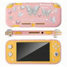 1pc/Set Transparent Cherry Blossom/Cat Paw Design Protective Hard Case Shell Cover For Nintendo Switch/Switch Lite Console - Multicolor - View 3