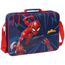 Safta SPIDERMAN | Spider-Man School Messenger Bag, Extra School Wallet With Adjustable Strap, Padded Hand Grip, Main Zipper With Double Pull, Removable Semi-Rigid Bottom, Black Color - Briefcase - View 1