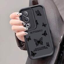 Funda de teléfono a prueba de golpes con gráfico inspirador de mariposa, compatible con iPhone, Honor - Negro 8 - Ver 3