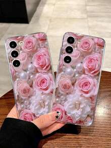 1 Piece Soft Phone Case With Fashionable Tulip Flower Design, Compatible With Huawei, Honor, Galaxy, 12T, 13T - 透明 7 - 查看 4