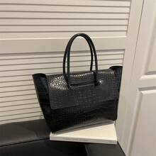 Bolso de mano moderno y versátil para mujer, estilo casual elegante con un toque de alta gama, bolso de hombro estiloso ideal para ir de compras. - marrón - Ver 1