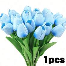 3pcs/4pcs Artificial Blue Hydrangea, Peony, Silk Rose Flower Bouquet, Home Decor, Wedding Bridal Bouquet, Valentine's Day, Birthday, Graduation Gift. Due To Differences In Lighting And Equipment During Photography, The Product Color May Vary Slightly From The Actual Received Item. - Baby Blue - View 12