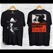 Brandon Lakes KING OF HEARTS TOUR 2025 2026 T-Shirt - Black - View 1