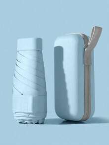 1 Peça Guarda-chuva Compacto 6 Dobras, Uso Duplo à Prova de Chuva & Sol, Guarda-sol de Bolso Ultraleve para Mulheres e Homens, Guarda-chuva Dobrável Mini para Viagem, Praia, Férias e Uso Externo, Escolhas de Primavera e Verão, Presente para Madrinha, Dia das Mães, Formatura, Essenciais de Viagem, Fofo - Multicolorido - Visão 17