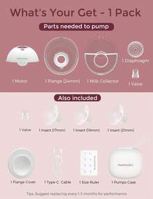 Momcozy M5 Smart Electric Breast Pump, App-Controlled, Hands-Free, 3 Modes & 9 Levels - 紅色1件 - 查看 6
