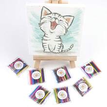 Dollhouse Mini Crayons - Realistic Painting Box, Studio Scene Painting Box, Dollhouse Decoration - Mini Crayons - View 4