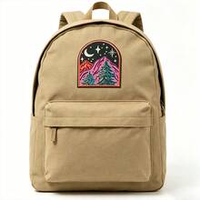 1 pieza Parche de planchar para aventura al aire libre, bordado de montaña y playa de la naturaleza, aplicación para decoración y reparación DIY de mochila, chaqueta, gorra - D - Ver 10