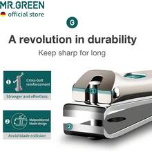 MR.GREEN Cortaúñas de Acero Inoxidable con Cuchillas Curvadas - Cortador de Uñas con Diseño Ergonómico y Corte Curvo y Afilado(Tamaño Mediano) - Grande - Ver 4