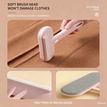 2-In-1 Dual-Effect Hair Removal Design, Electrostatic Adsorption To Remove Lint, Does Not Damage Fabric, One-Button Cleaning Lint And Hair Removal Tool - Hồng - Xem 5