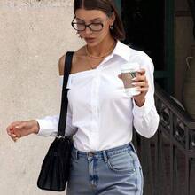 Women Blouses & Shirts - 白色的 - 查看 2