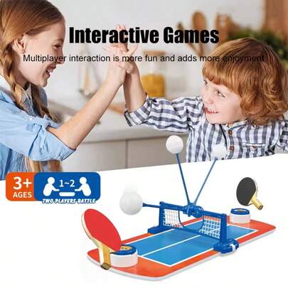 Bàn bóng bàn xích đu cho trẻ em kèm bóng, trò chơi ghi điểm mini để bàn giảm căng thẳng, đồ chơi thể thao thông minh trong nhà tương tác giữa cha mẹ và con cái, thích hợp cho bé trai và bé gái từ 3-12 tuổi, quà tặng Giáng sinh và sinh nhật
