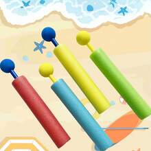 3pcs/Set Summer Pull-Action Colorful Water Gun Mini Foam Outdoor Beach Water Play Toy, Random Color - Multicolor - View 3