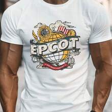 Printed T-Shirt For Men And Women - 白色 - 查看 1