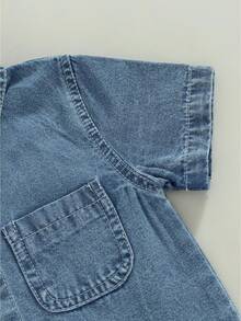Young Boys Denim Tops - Blue - View 8
