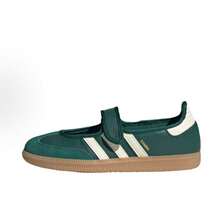 Adidas Originals Samba Jane, Comfortable And Versatile Mary Jane Shoes, Women's, Green And White - Xanh lá và trắng - Xem 9