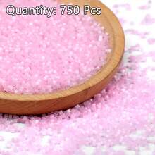 Aproximadamente 750 piezas de cuentas de vidrio de 2mm, cuentas para enhebrar para hacer joyas DIY, manualidades, decoración de bordados - Tubo de alambre de dibujo - Ver 9