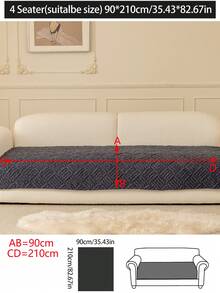 1 chiếc vỏ đệm sofa ấm áp dùng được cả bốn mùa, kiểu dáng hiện đại tối giản, chống trượt, dày dặn, chống bụi, có thể giặt được, mềm mại và không phai màu, thân thiện với thú cưng, phù hợp với sofa hình chữ L và sofa 1/2/3/4 chỗ ngồi trong phòng ngủ, văn phòng, phòng khách. - Màu xám đen - Xem 19