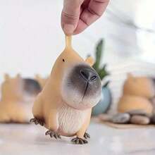 1/2pcs Cute Capybara Squeeze Toy, Fun Stress Relief Toy, Adorable Pet And Animal Toy, Suitable For Children's Educational Games, Teenagers And Adults Stress Relief, Birthday Holiday Party Gift - Multicolor - View 5