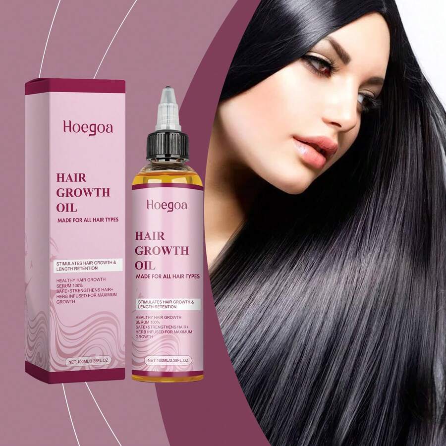 Aceite para el Crecimiento del Cabello Hoegoa con Jengibre y Romero, Nutrición Profunda, Mejora la Sequedad, Retención de Longitud, Reparación Intensiva, Aceite Esencial para el Cabello - 1 - Ver 1