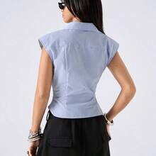 Women Blouses & Shirts - 橄欖綠 - 查看 3