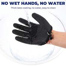 Magnetic Release Fishing Gloves, Anti-Puncture, Suitable For Catching And Cleaning Fish, Non-Slip Palm Design, For Men - Multicolor - View 4