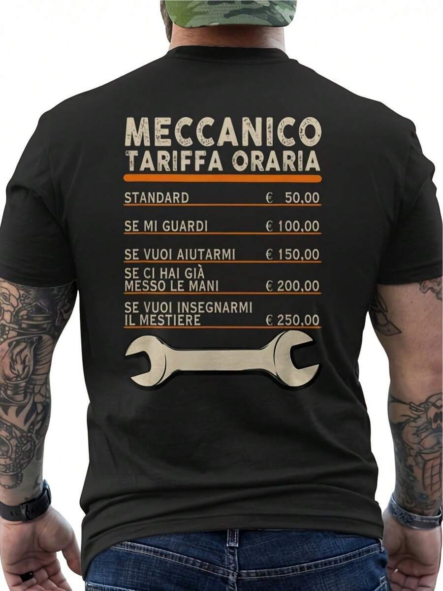 Mechaniker-T-Shirt mit Aufdruck - Lustiges und perfektes Geschenk für Mechaniker - Schwarz - Übersicht 1