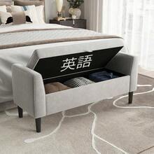 Storage Benches & Ottomans - Grey - View 6