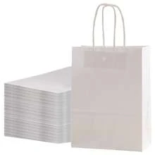 12个红色纸质礼品袋，尺寸16x22x8厘米，礼品袋，购物袋，DIY生日派对包装用品 - 紅色 - 查看 10