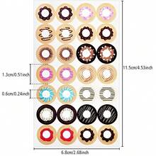 224PCS Donut Themed Hole Reinforcement Stickers, Self-Adhesive Paper Reinforcer Labels, Decorative Reinforcement Rings For 3-Ring Binders, Loose-Leaf Notebooks, Planners, Journals & Documents, Assorted Cute Donut Designs, Waterproof & Durable, Easy To Apply, Prevent Paper Tearing, Ideal For Journaling, Scrapbooking, Office Filing & School Organization, Perfect For Protecting Pages On Loose-Leaf Rings - A - View 4