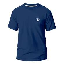 Men's Basic Slim Fit T-Shirt 100% Cotton BV - Blue - View 1