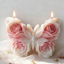 1pc 3D Flower Butterfly Silicone Mold, Resin Candle Mold And Home Decor, Perfect For Birthdays, Valentine'S Day, Mother'S Day, Weddings, Souvenirs - Transparent - View 1