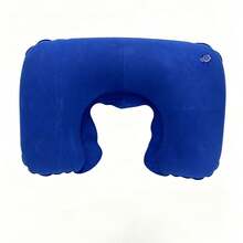 Inflatable Travel Neck Pillow, Portable Foldable U-Shaped Pillow For Airplane & Long Journeys - Burgundy - View 11