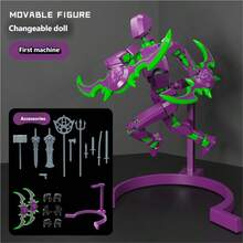 New High-Quality 13-Jointed Posable Mannequin 3rd Generation, Multi-Joint Adjustable Human Body Model, DIY Assembly Full Body Stress Relief Toy, Educational Brain Development Handicraft, Creative Desktop Decor, Exquisite Holiday Birthday Gift For Adult Collectors And Home Decor - Multicolor - View 22
