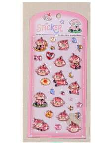 Colorful 3D Epoxy Resin Stickers - Cute Animals - Waterproof, Reusable, Repositionable, Self-Adhesive, High-Quality Resin - Perfect For Decorating Smartphones, Phone Cases, Laptops, Desktop Computers, Tablets, Stationery, Notebooks, Journals - Multiple Colors Available [Style/Packaging Random] - View 6