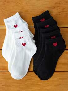 5 Pairs Summer Women's Short Socks, Random Glitter Socks, Korean Style Gold & Silver Thread, Unique Personalized Design, Multi-Functional Sequin Socks - Multicolor - View 1