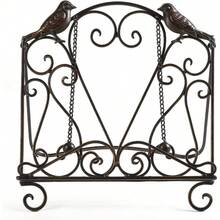 Metal Cookbook Stand  Recipe Book Holder For Kitchen (Birds/Vintage Scrolls, Bronze) - 鳥類 - 查看 1